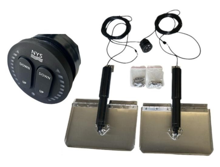 ELEKTRİKLİ FLAP TAKIM 12 V  (8-11 MT ARASI TEKNELER İÇİN )
