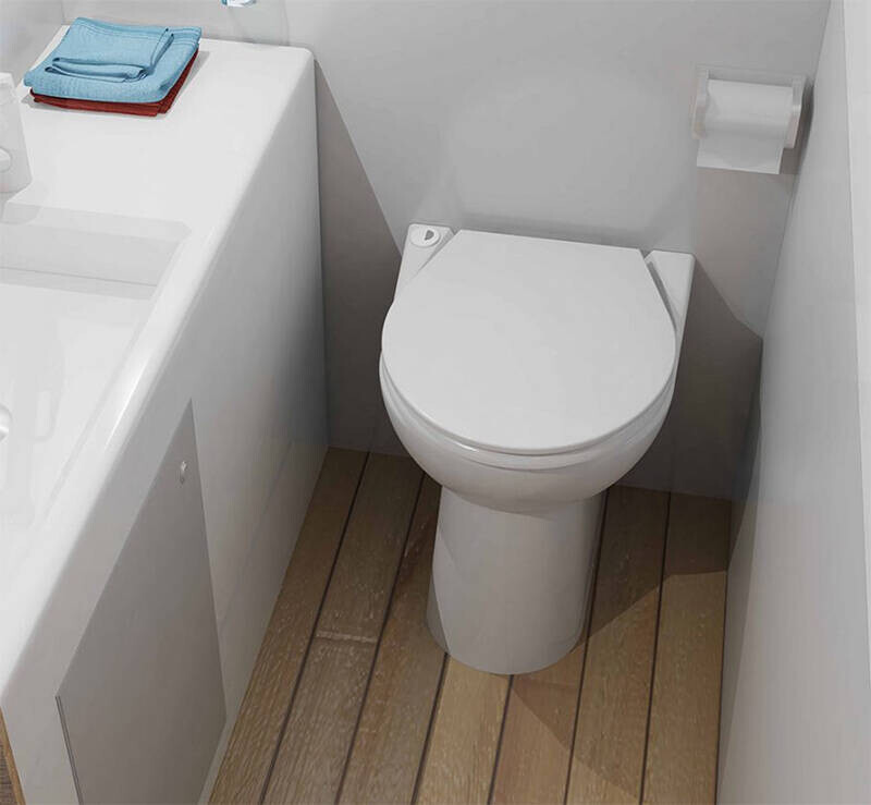 Sanimarin 43 Luxe Elektrikli Marin Tuvalet (Taharet Musluklu)