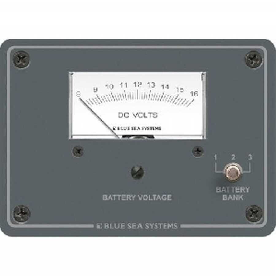Blue Sea Systems D.C. Analog Voltmetre / 12V