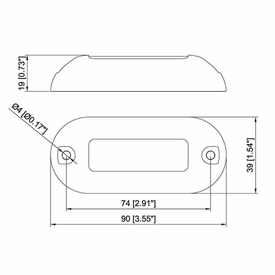 Su Altı Led Oval Lamba 12V