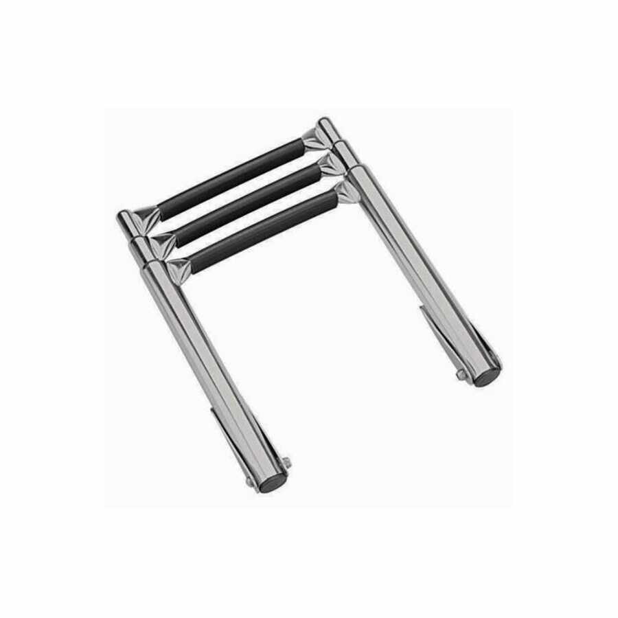 Telescopic chrome boat ladder