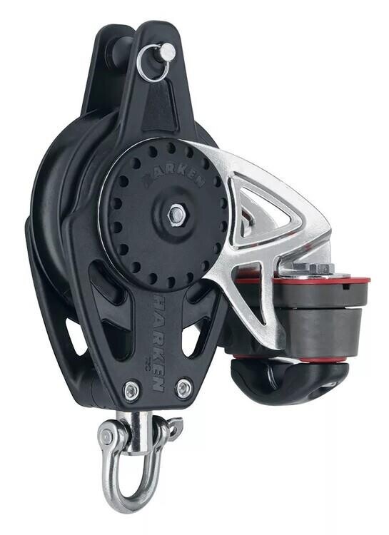 Harken 75mm Carbo Cem Kilitli Kuyruklu Tekli Makara / 12mm
