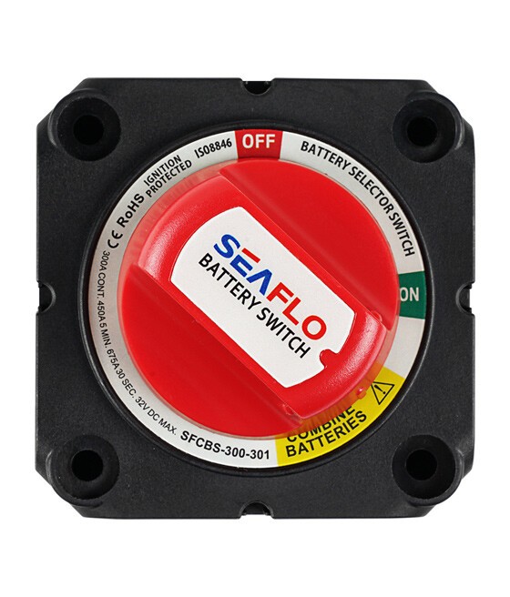 Seaflo Akü Şalteri 12-24V Çift Devreli 300 Amp