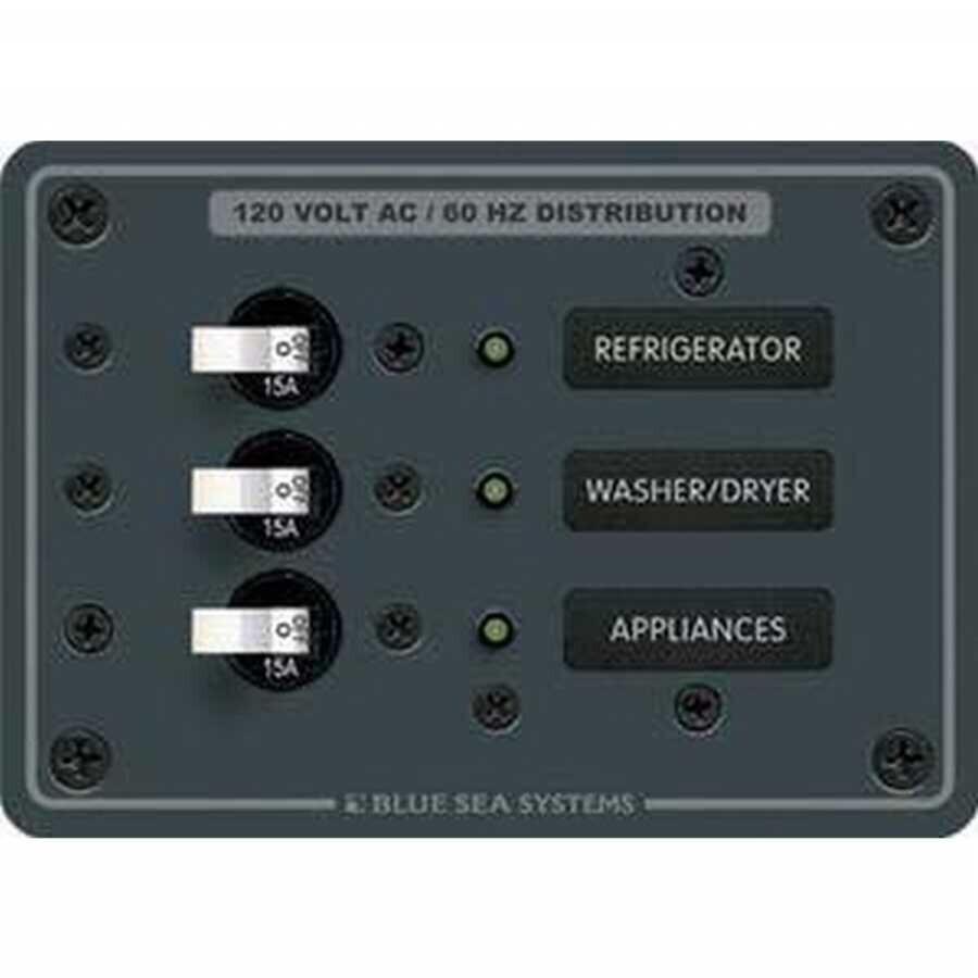 Blue Sea Systems A.C. 3 Pozisyonlu Sigorta Paneli