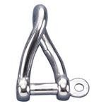 Burgu kilit, AISI 316 paslanmaz çelik. 6 mm