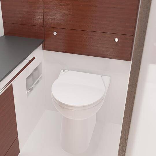 Sanimarin 43 Luxe Elektrikli Marin Tuvalet (Taharet Musluklu)