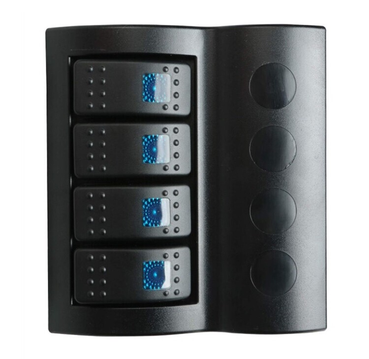 BFY Marin Otomatik Sigortalı Switch Panel, Mavi Işıklı