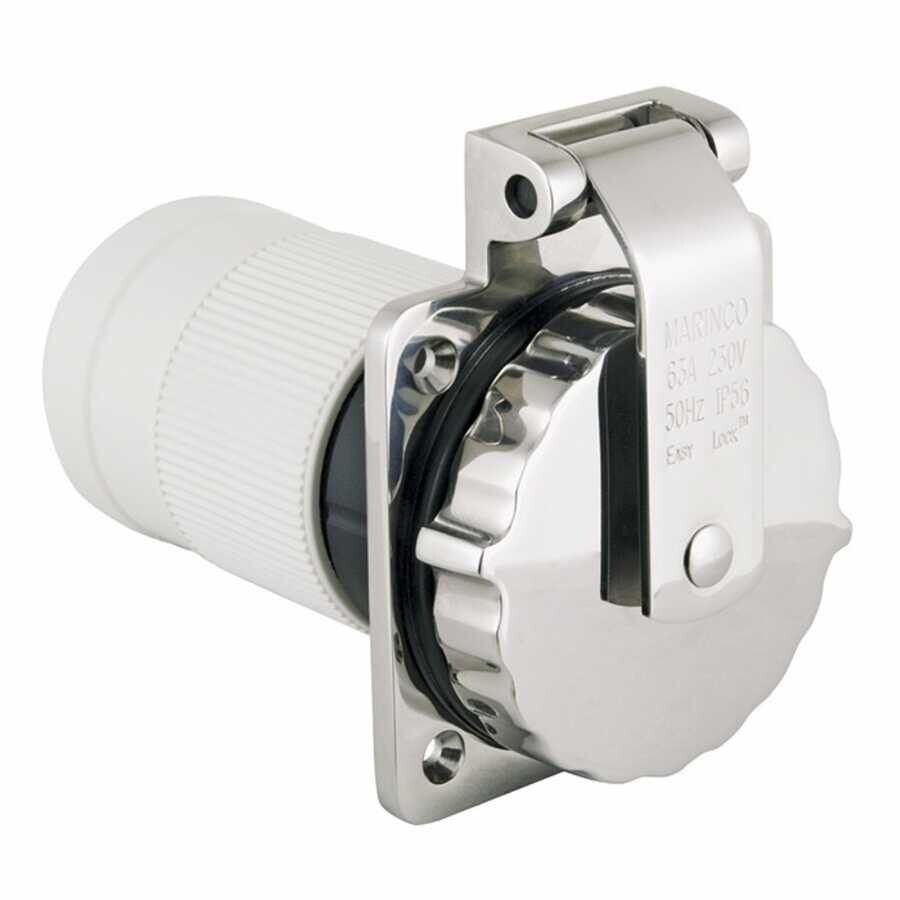 Marinco 220V AISI 316 Paslanmaz Çelik Priz