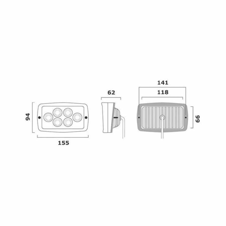 Osculati IP67 Led Kıç Aydınlatma Lambası