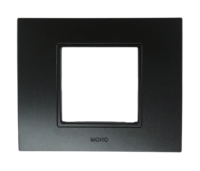 Mono Elektrik Round Priz&Anahtar Çerçevesi Füme