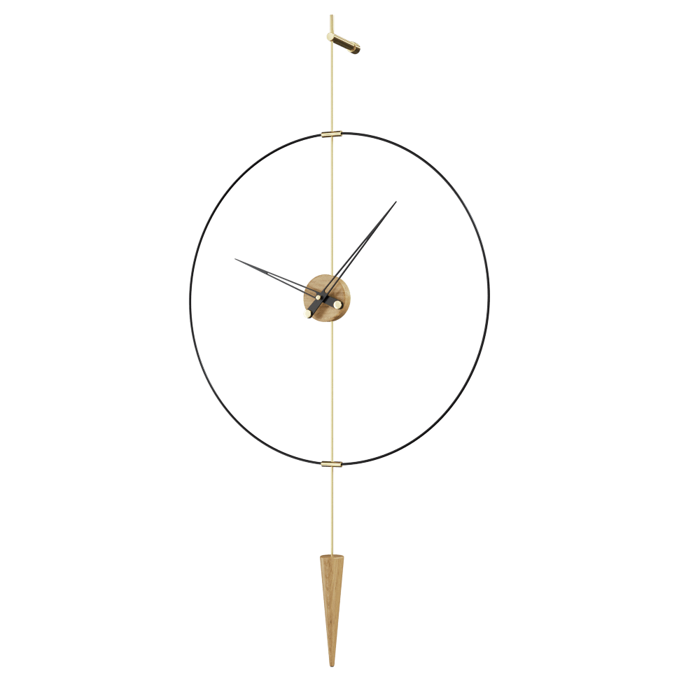 Pendulum Plus Duvar Saati Gold