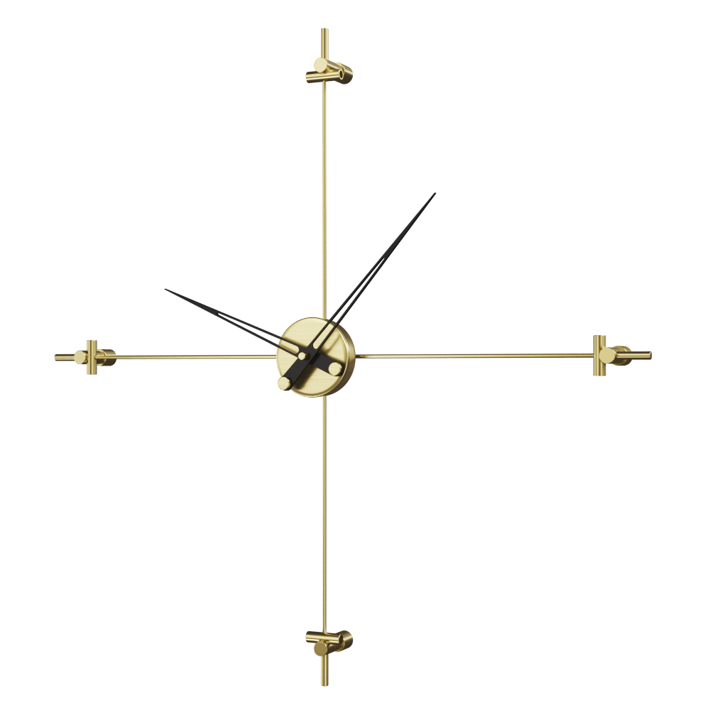 Compass Duvar Saati Gold