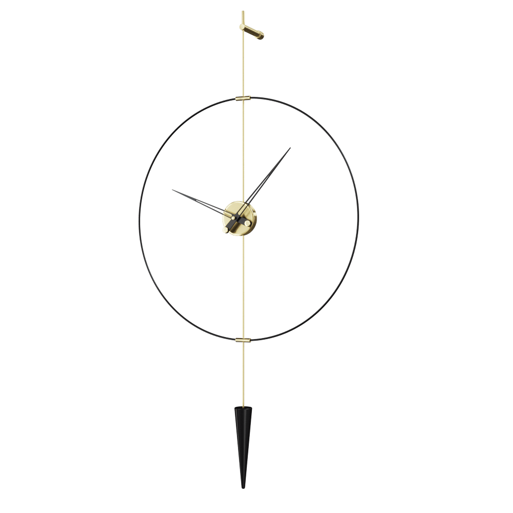 Pendulum Plus Duvar Saati Gold