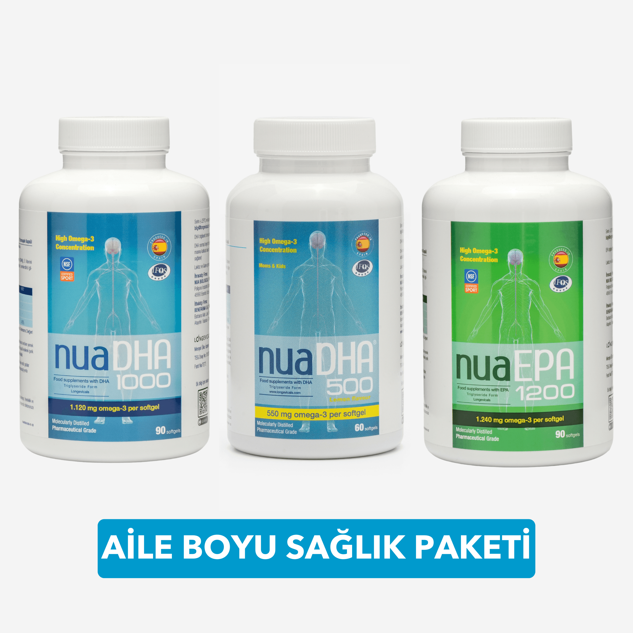 Nua Omega-3 Aile Boyu Sağlık Paketi