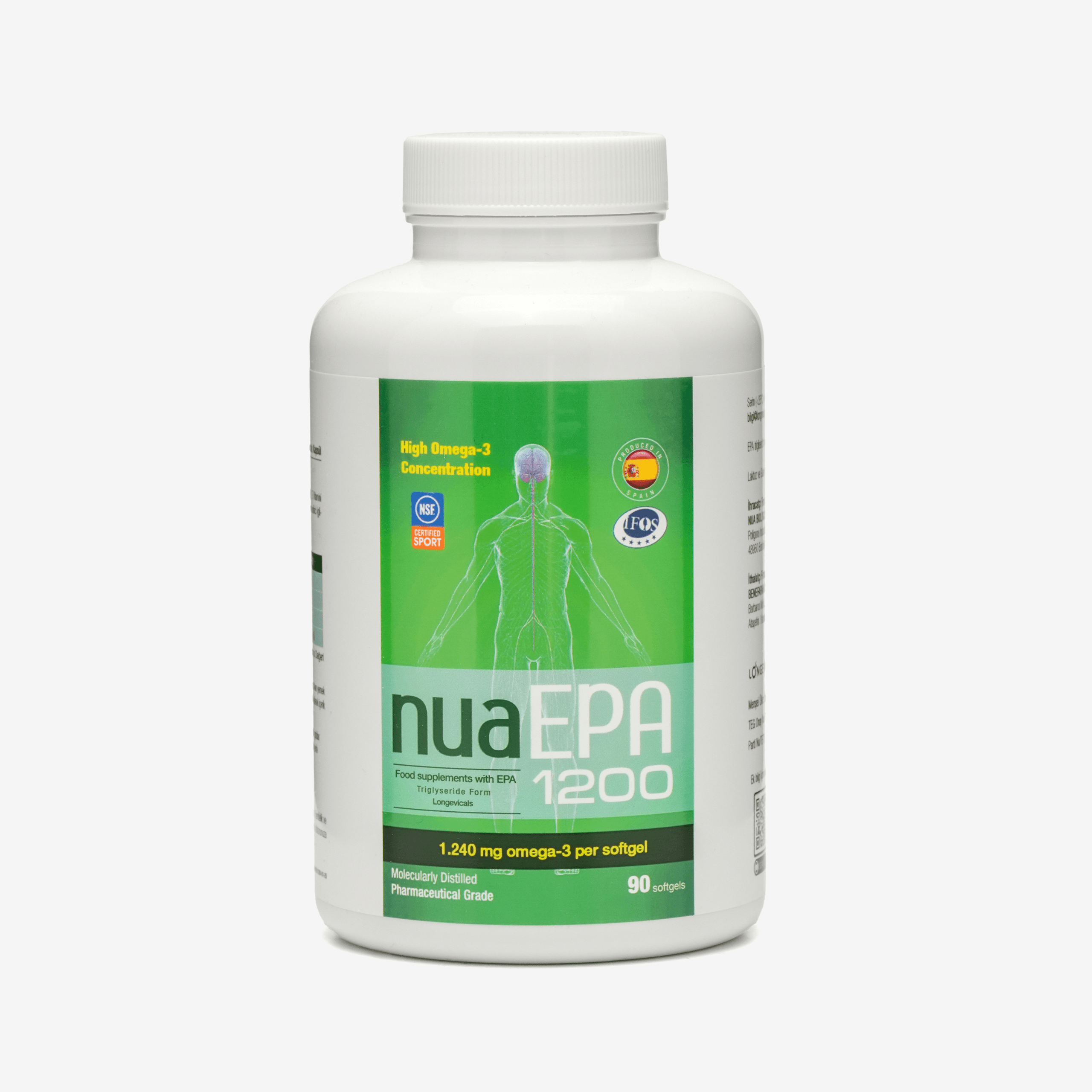 Nua EPA 1200 Omega-3 İçeren Gıda Takviyesi 90 Kapsül