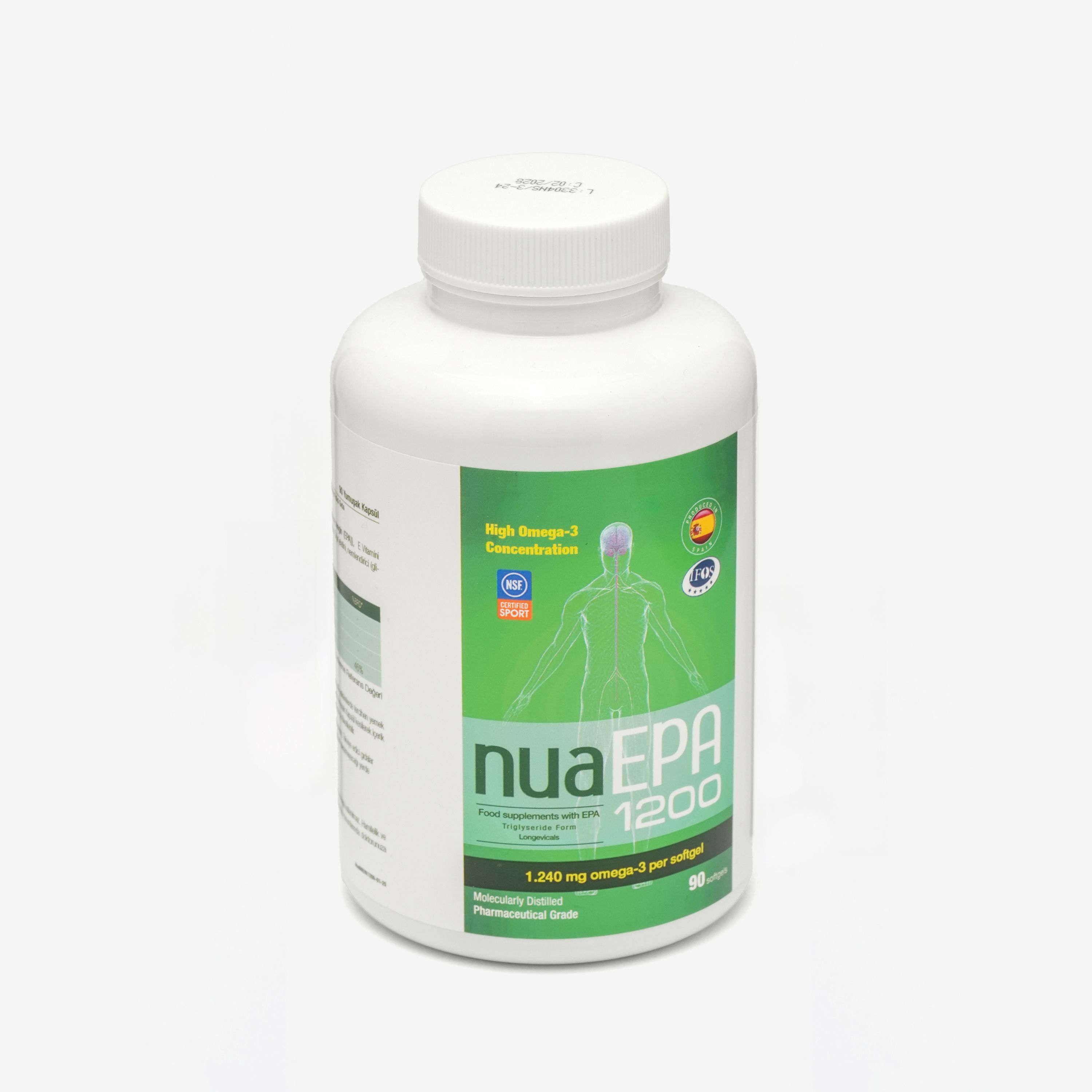 Nua EPA 1200 Omega-3 İçeren Gıda Takviyesi 90 Kapsül