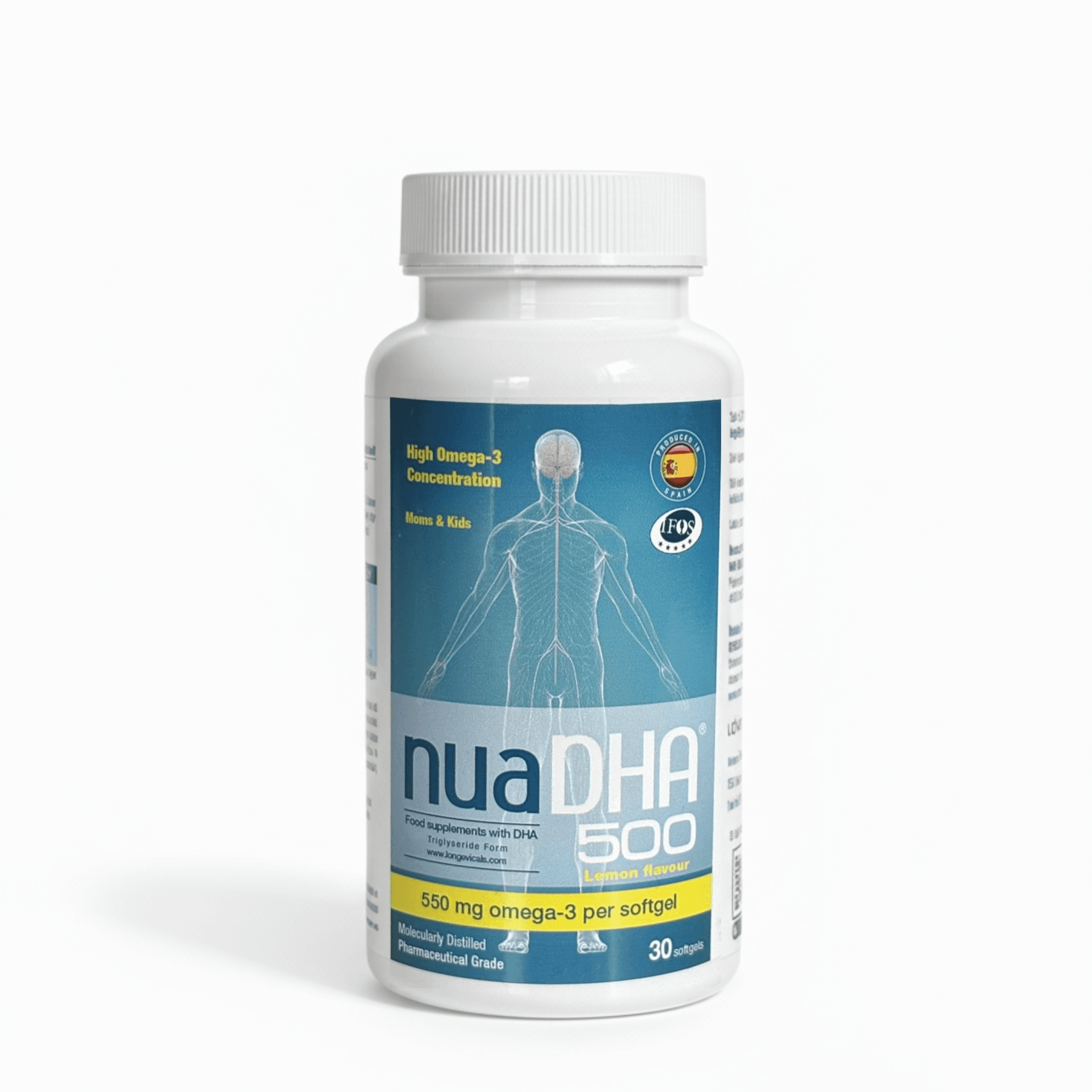 Nua DHA 500 Omega-3 İçeren Gıda Takviyesi - 30 Kapsül