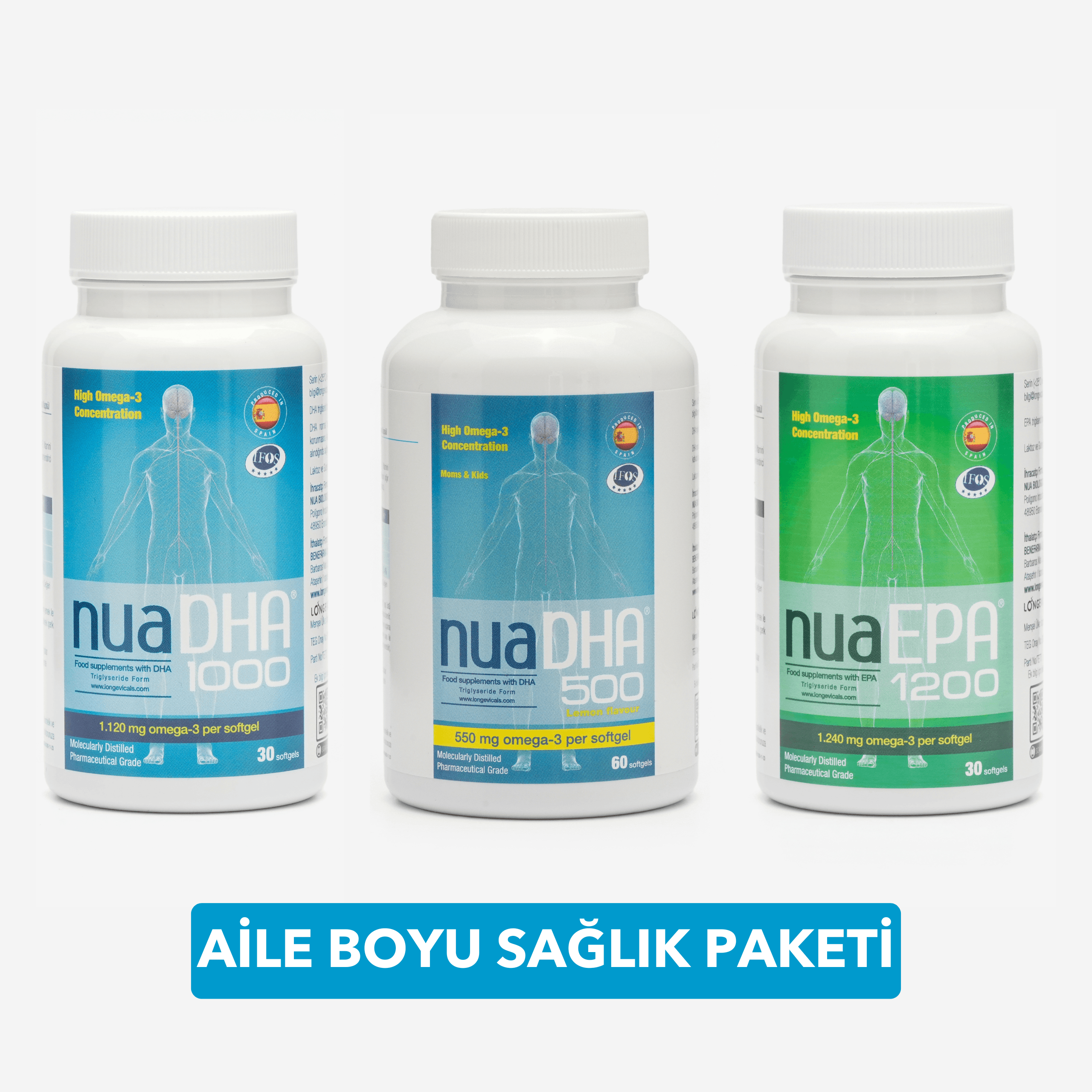 Nua Omega-3 Aile Boyu Sağlık Paketi