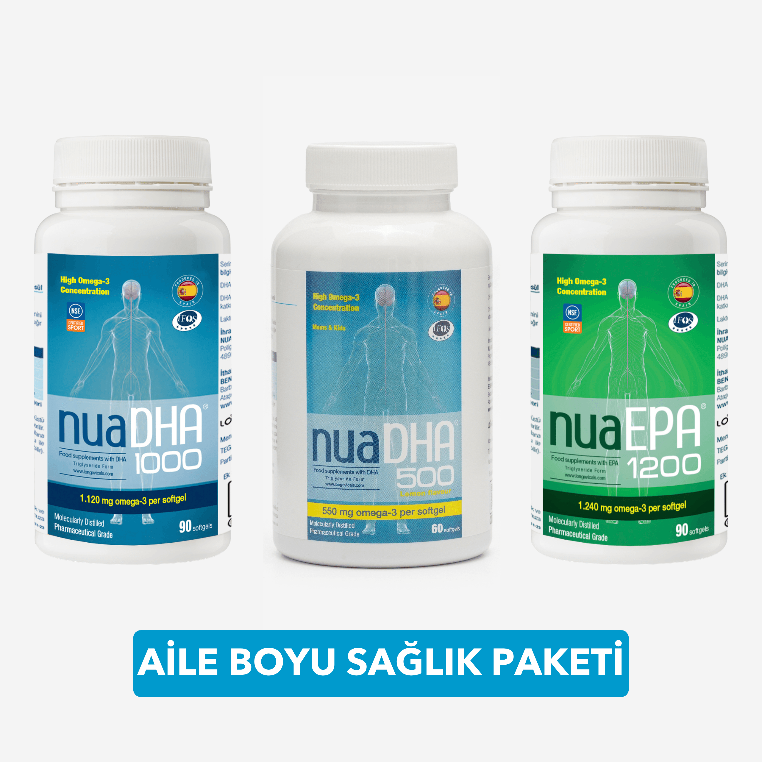 Nua Omega-3 Aile Boyu Sağlık Paketi