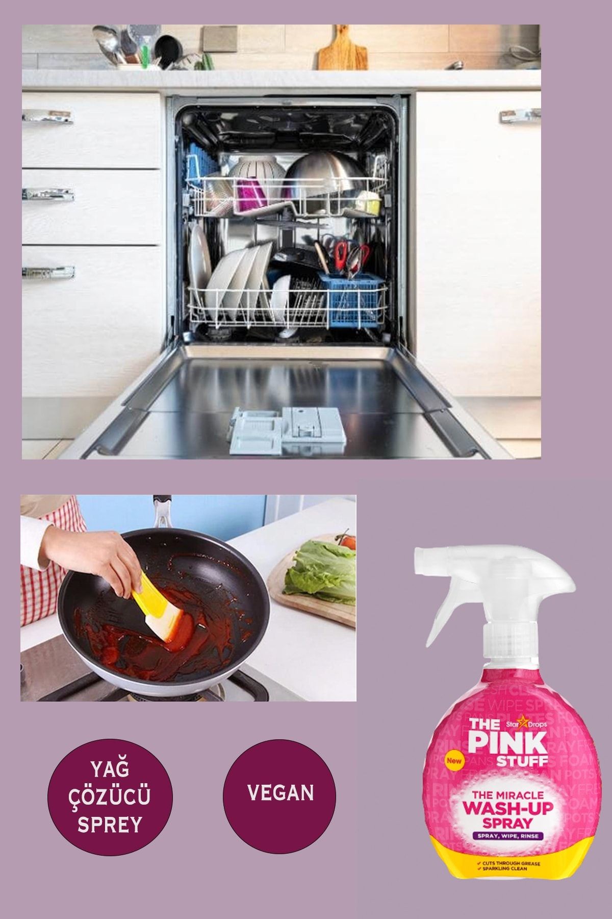 Wash-up Bulaşık Ve Yağ Çözücü Sprey