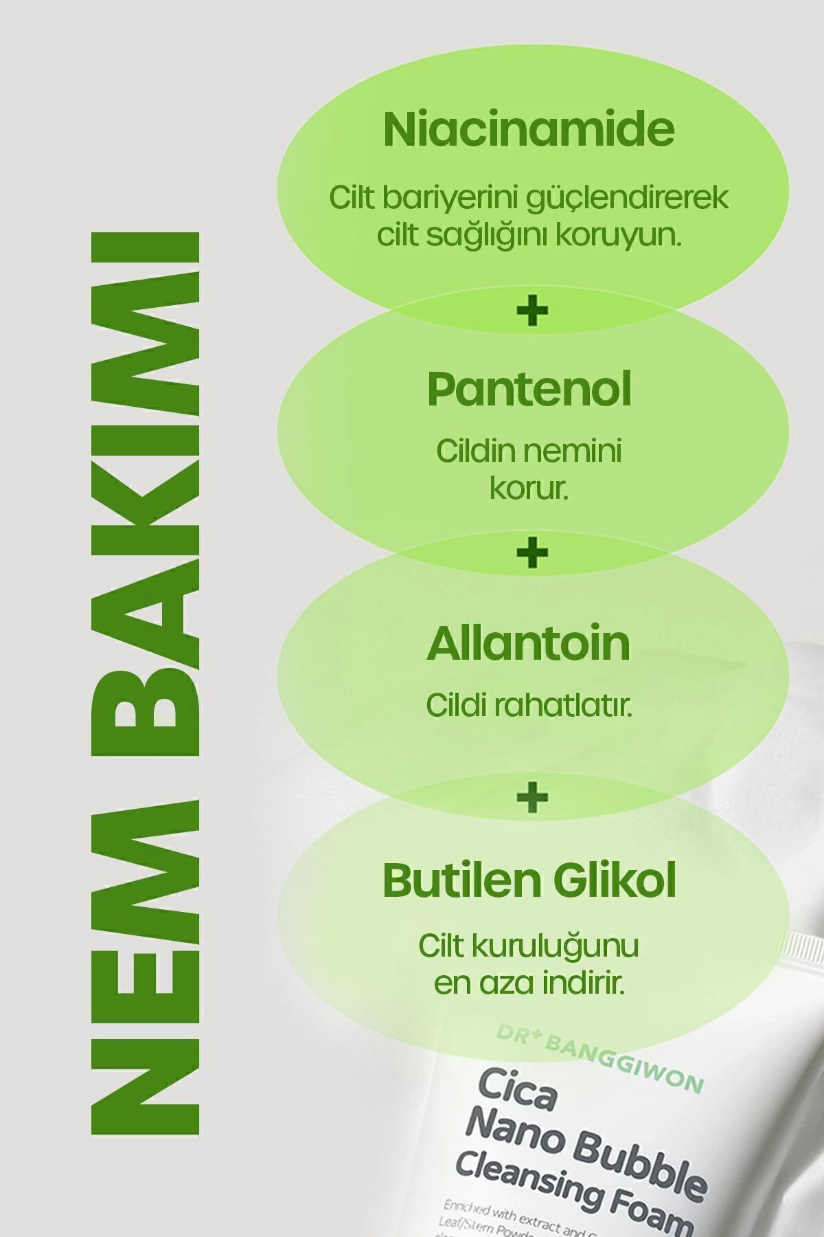 Cica Nano Kabarcık Yüz Temizleme Köpüğü – Cica Nano Bubble Cleansing Foam (200 ml)