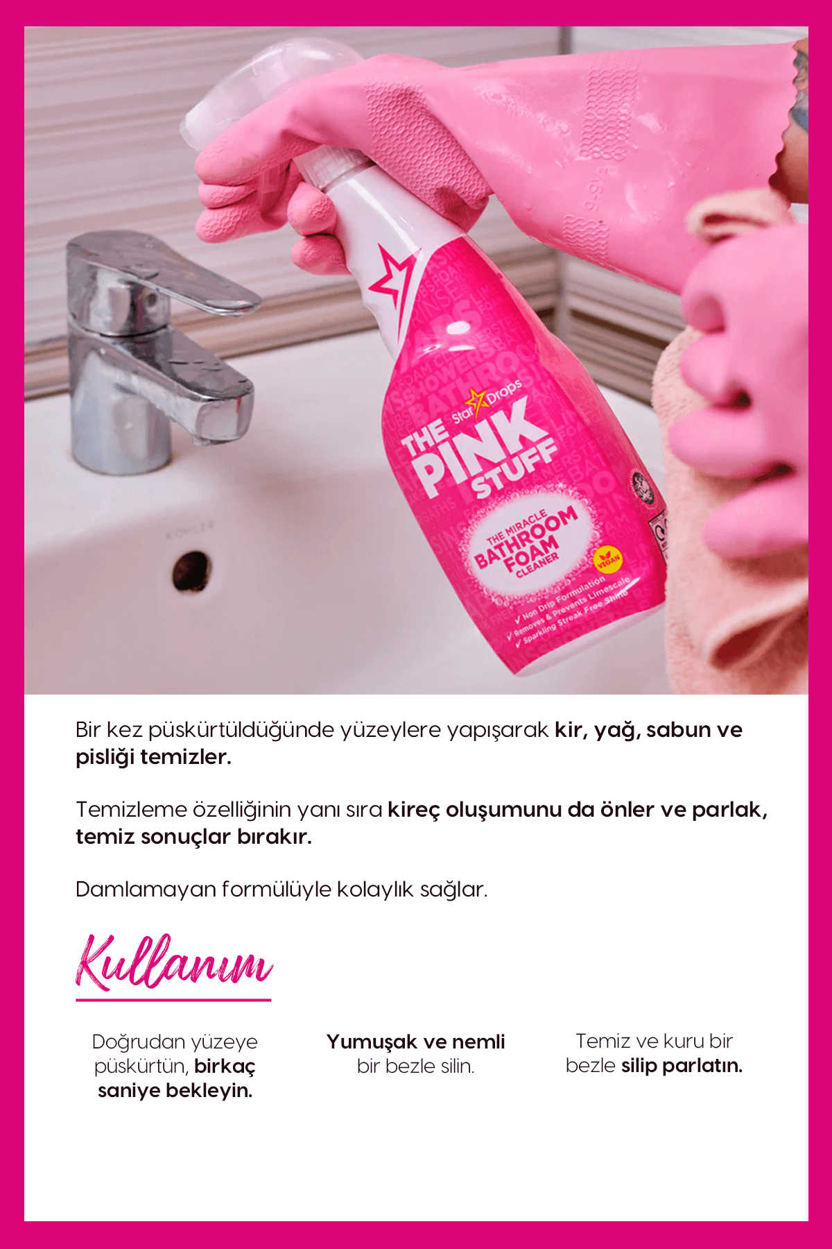 Mucizevi Banyo Köpük Temizleyici 750ml
