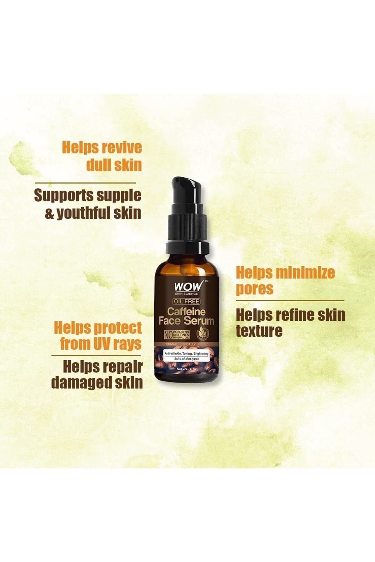 Kafeinli Cilt Serumu %98,2 Doğal Içerik-hızlı Emilir-yağsız-yaşlanma Karşıtı,kırışıklık Karşıtı 30ml