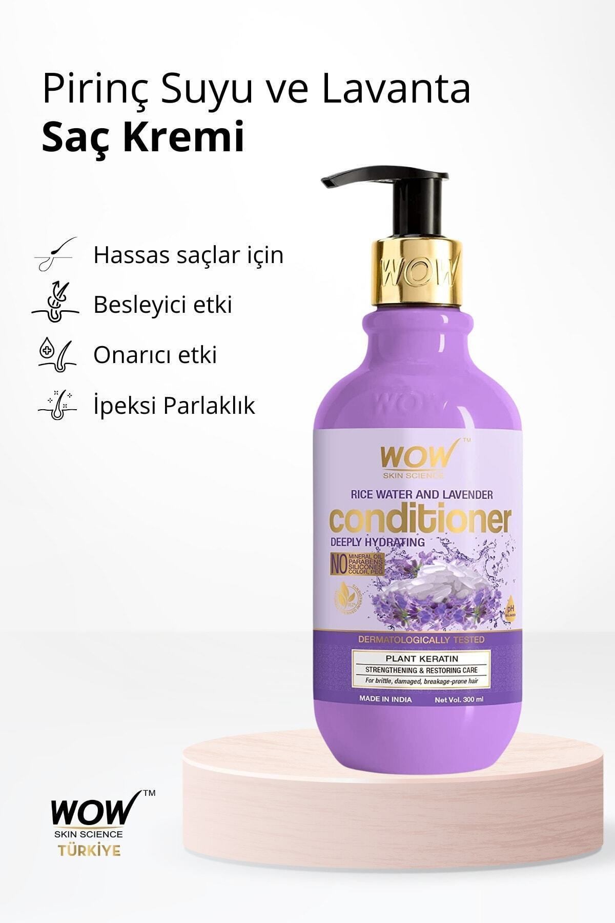 Pirinç Suyu Saç Kremi-%95,2 Doğal İçerik-Lavanta Yağı, Amino Asit, Çinko, B ve C Vitaminleri 300ml