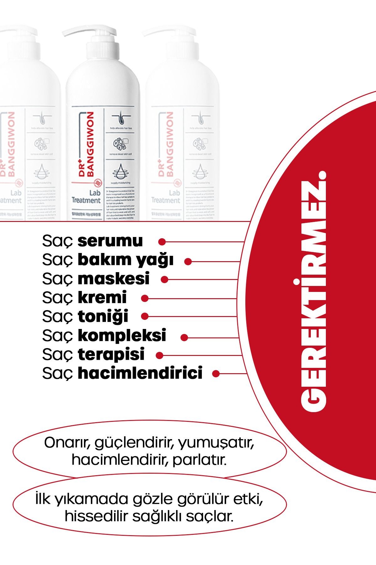 Lab Treatment Yeniden Yapılandırıcı, 7 Tip Protein Içeren Yoğun Hasarlı Ve Yıpranmış Saçlar 1000 ml