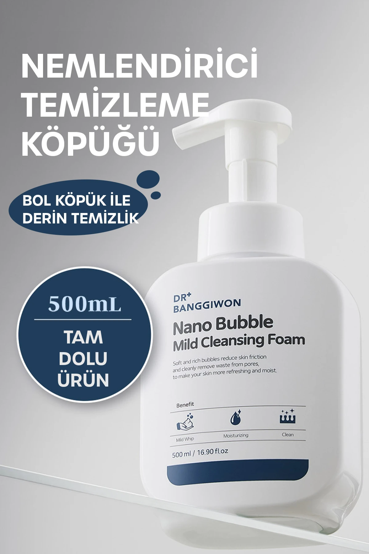 Gözenek Arındırıcı, Derinlemesine Temizlik Ve Ferahlatıcı Etki Kabarcık Yüz Temizleme Köpüğü 500 Ml
