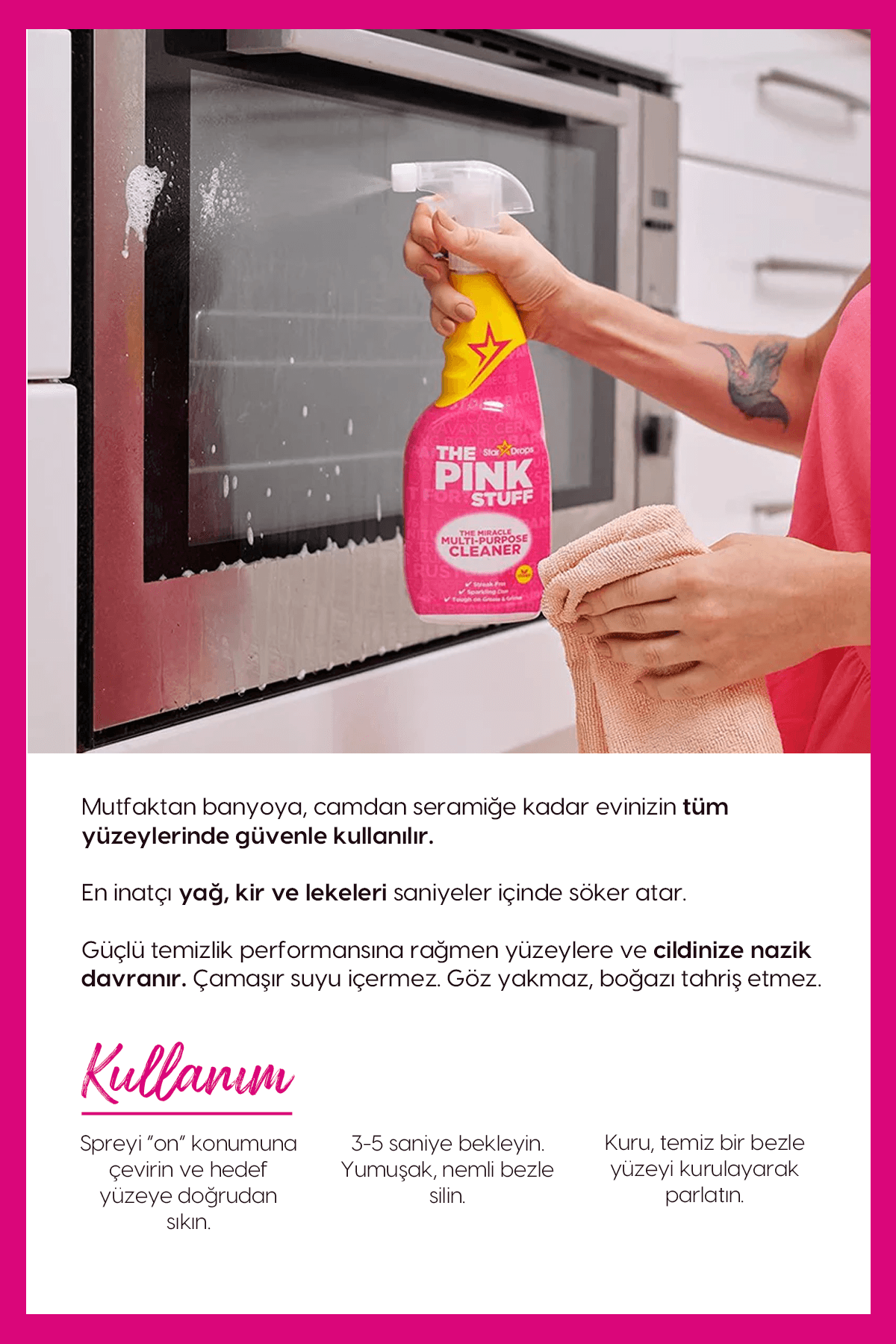 Pink Stuff Mucizevi Çok Amaçlı Temizleme Spreyi 750 ml