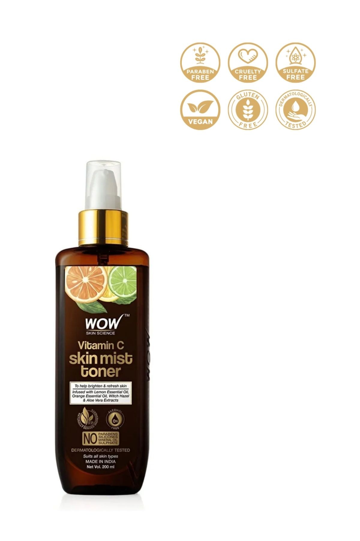C Vitamin Tonik-%0 Alkol %98,7 Doğal Içerik-limon Ve Portakal Esansiyel Yağı,cadı Fındığı Özü 200 Ml