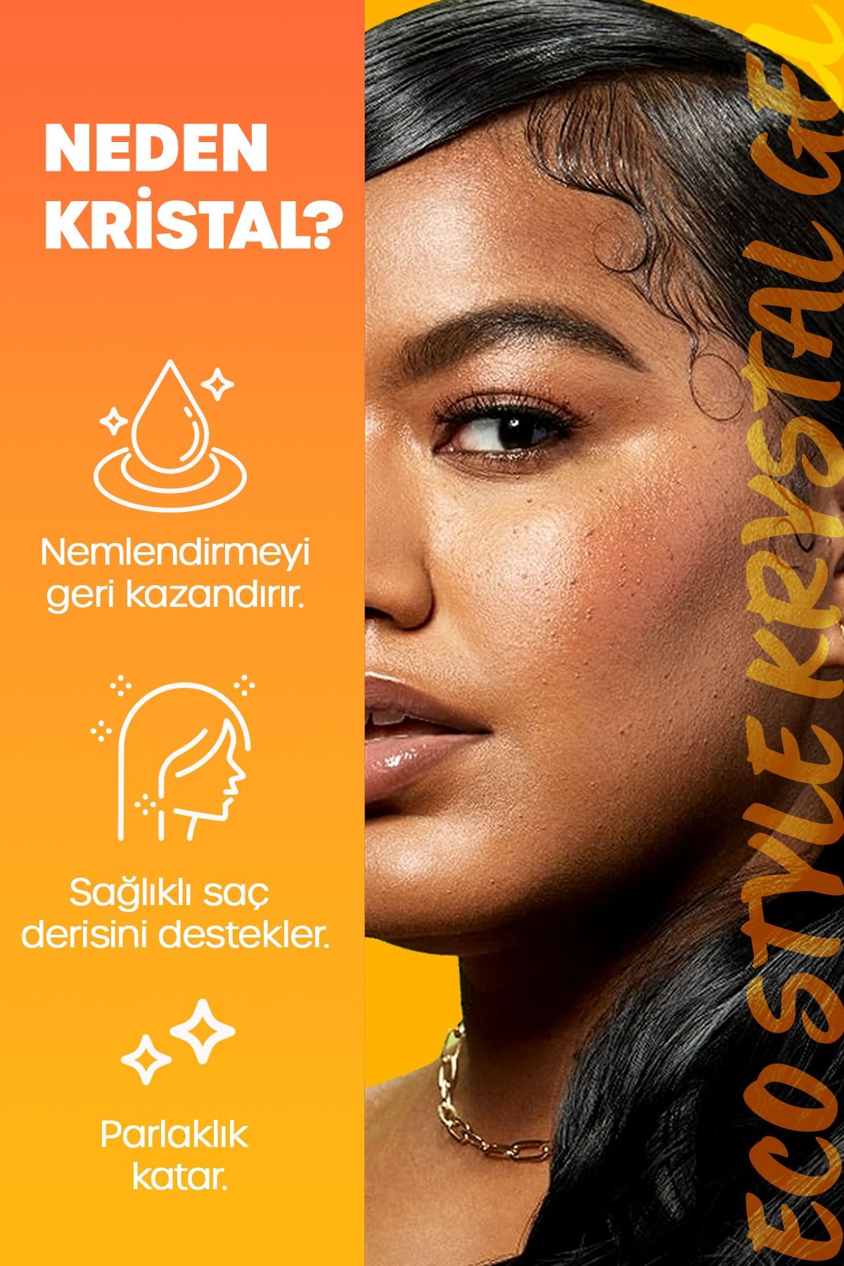 Kristal Uv Işın Koruması Saç Jölesi 3x236 Ml Krystal Styling Gel