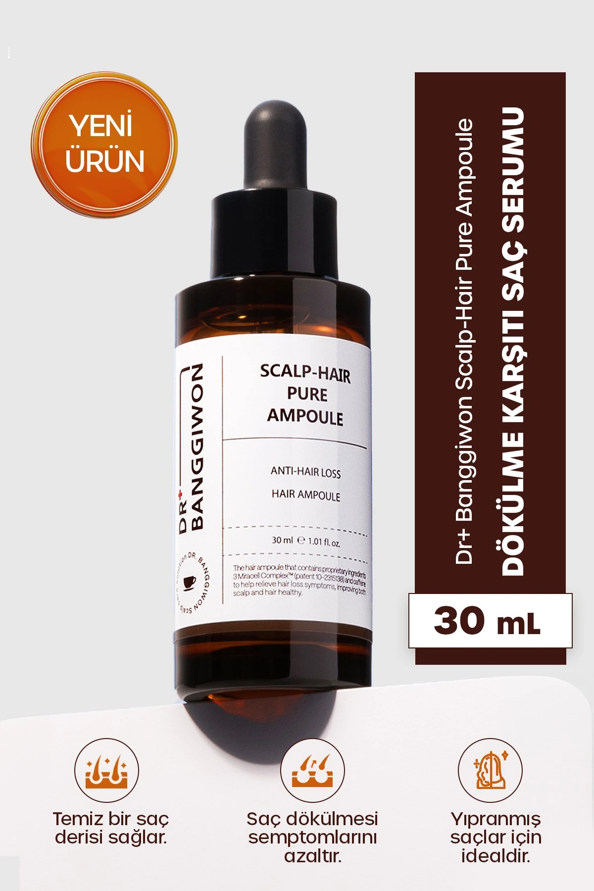 Ampoule Saç Serumu Dökülme Karşıtı Yoğun Onarıcı Scalp Hair Pure Ampoule 30 Ml