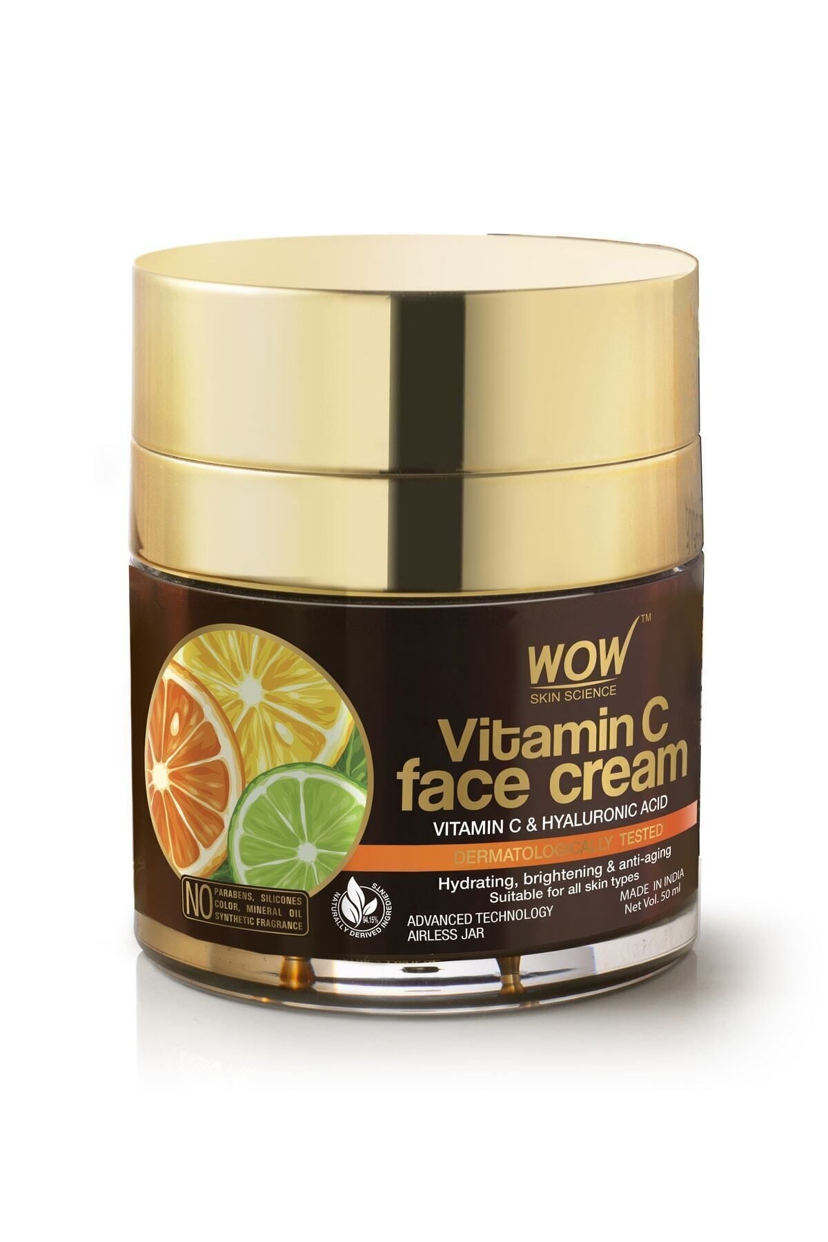 C Vitaminli Yüz Kremi-doğal Içerik-tüm Cilt Tipleri-yağsız,paraben,silikon,boya,mineral Yağ Yok 50ml