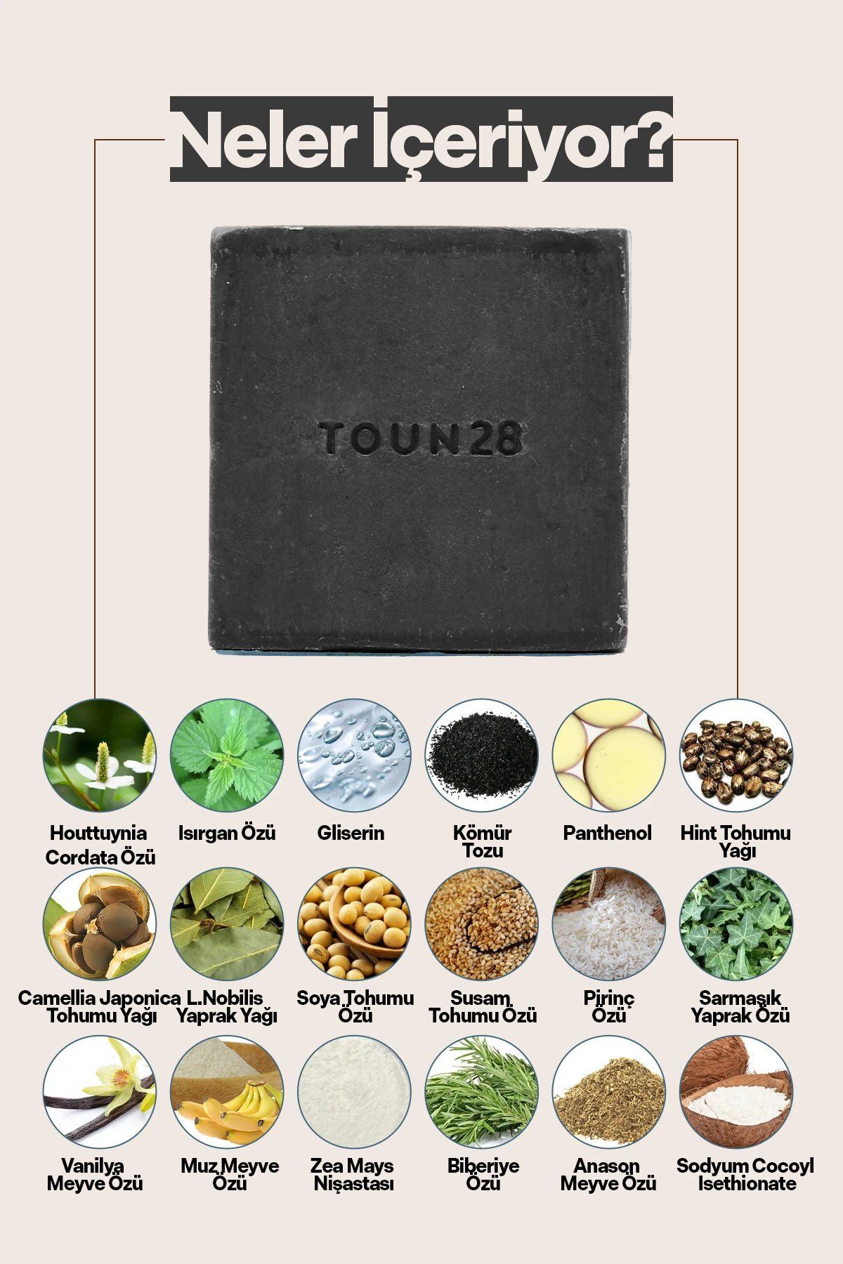 S21 Siyah Fasulye Odun Kömürü, Katı Şampuan, Solid Shampoo