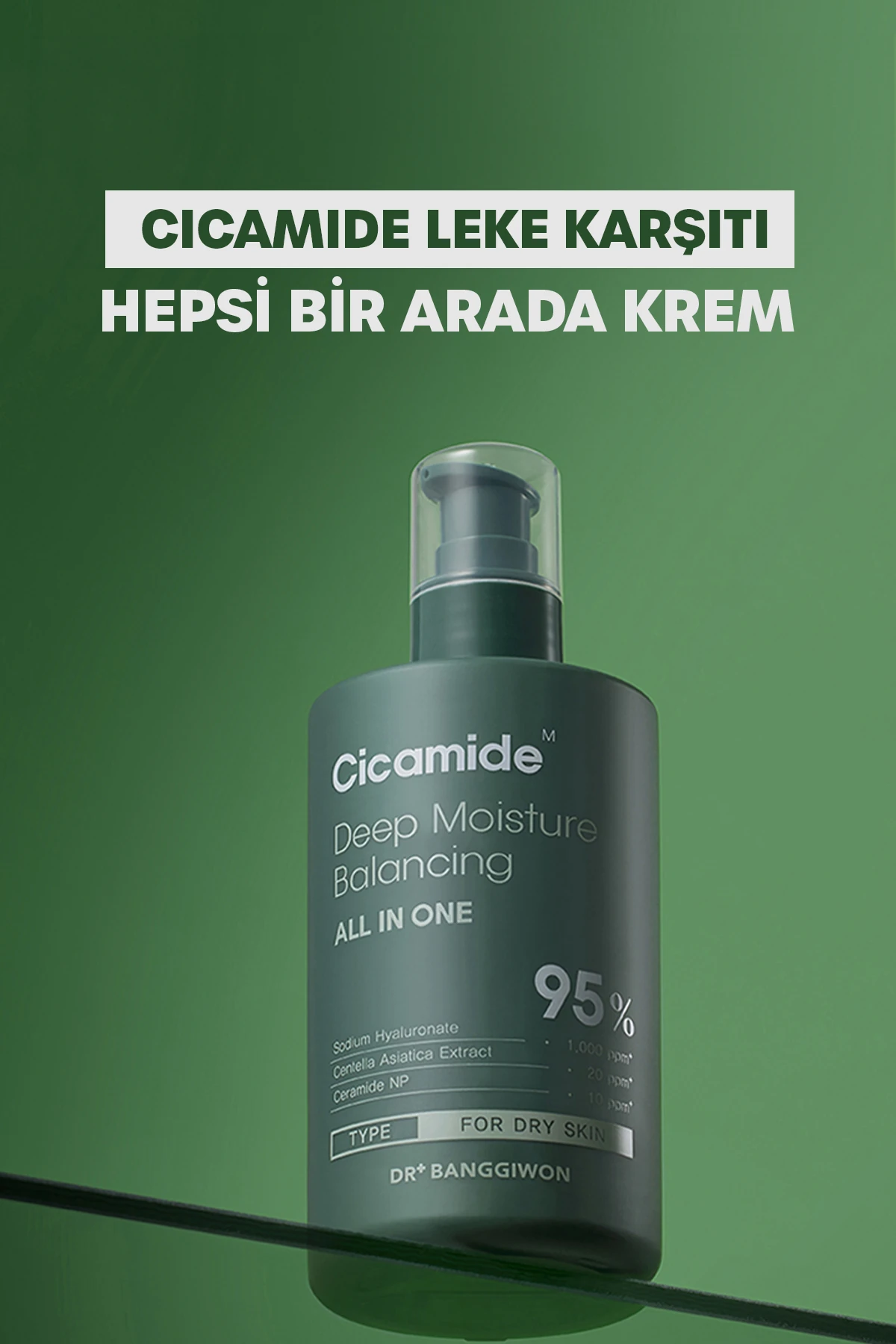 Cicamide Leke Karşıtı Krem, Nemlendirici, Aydınlatıcı, Gün Boyu Etkili, Erkeklere Özel, 300 Ml