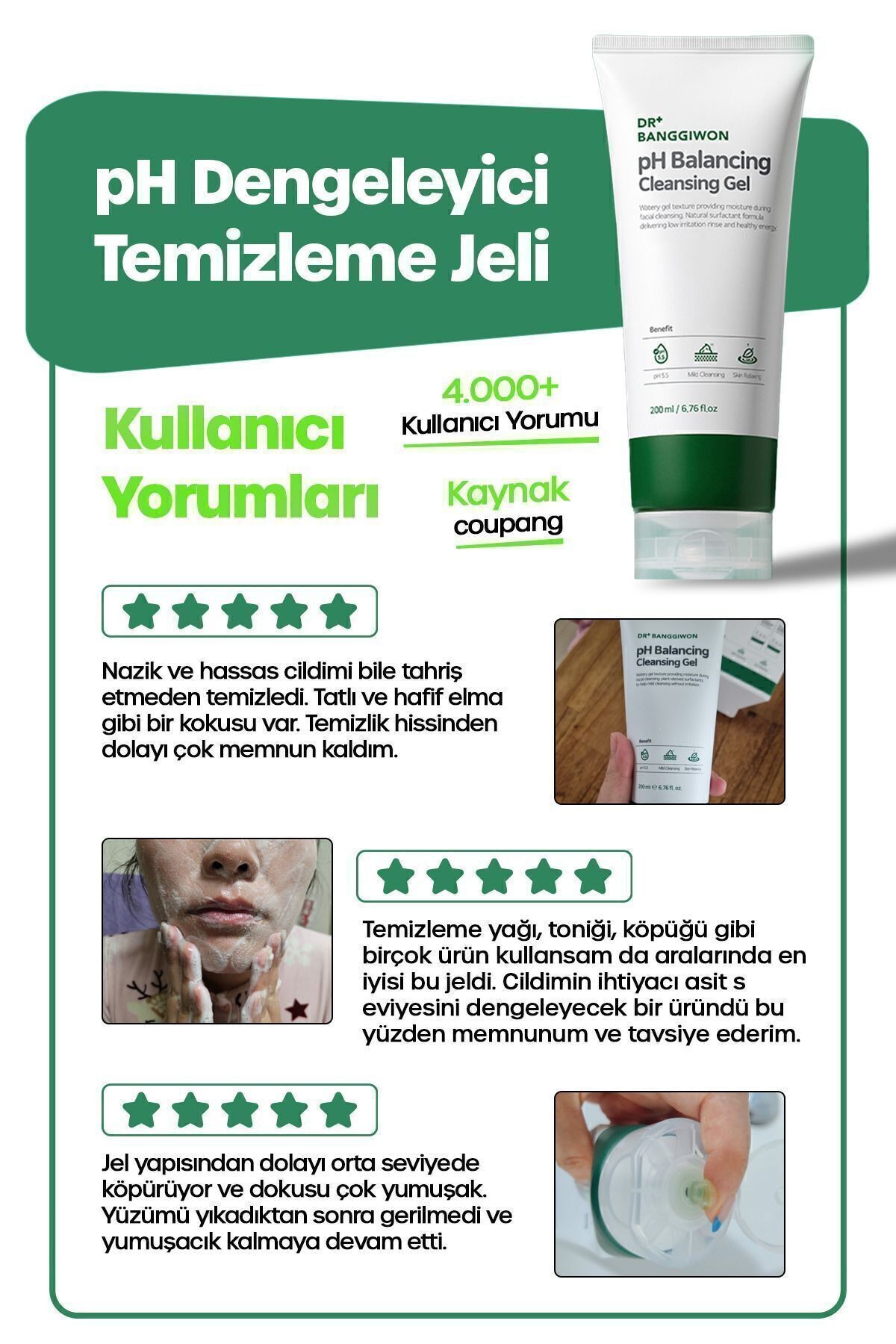 Ph Dengeleyici Yüz Temizleme Jeli Ph Balancing Cleansing Gel 200 ml