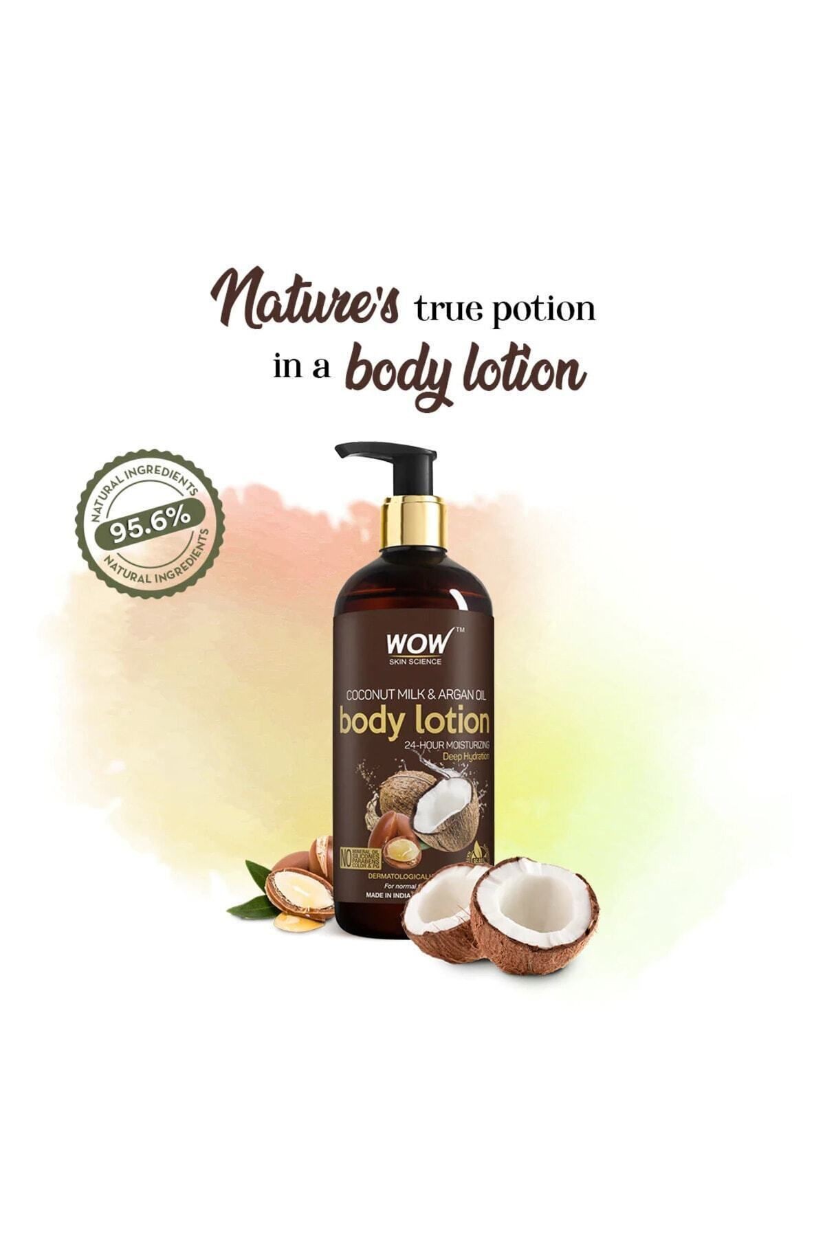 Hindistan Cevizi Sütü Ve Argan Yağı Vücut Losyonu-%95,65 Doğal Içerik-paraben Silikon Içermez 400ml