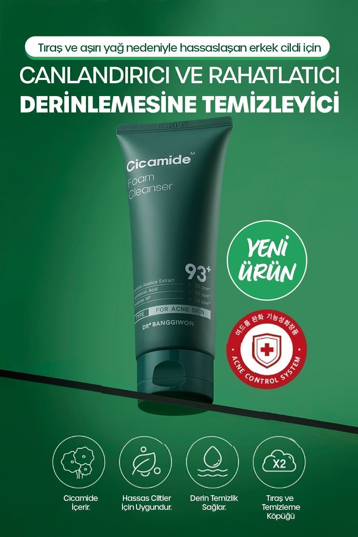 Cicamide Yüz Temizleme Köpüğü Cicamide Cleanser Foam 200 ml