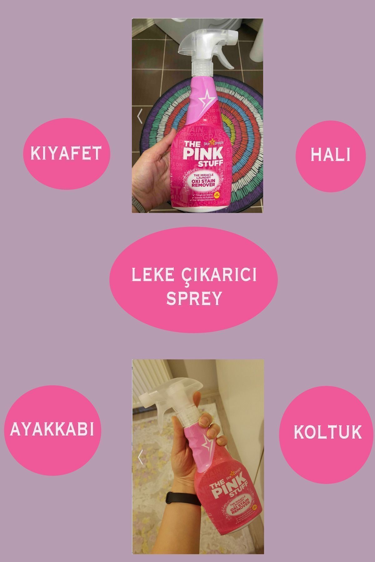 The Pink Stuff Mucizevi Oxi Leke Çıkarıcı Sprey 500 ml
