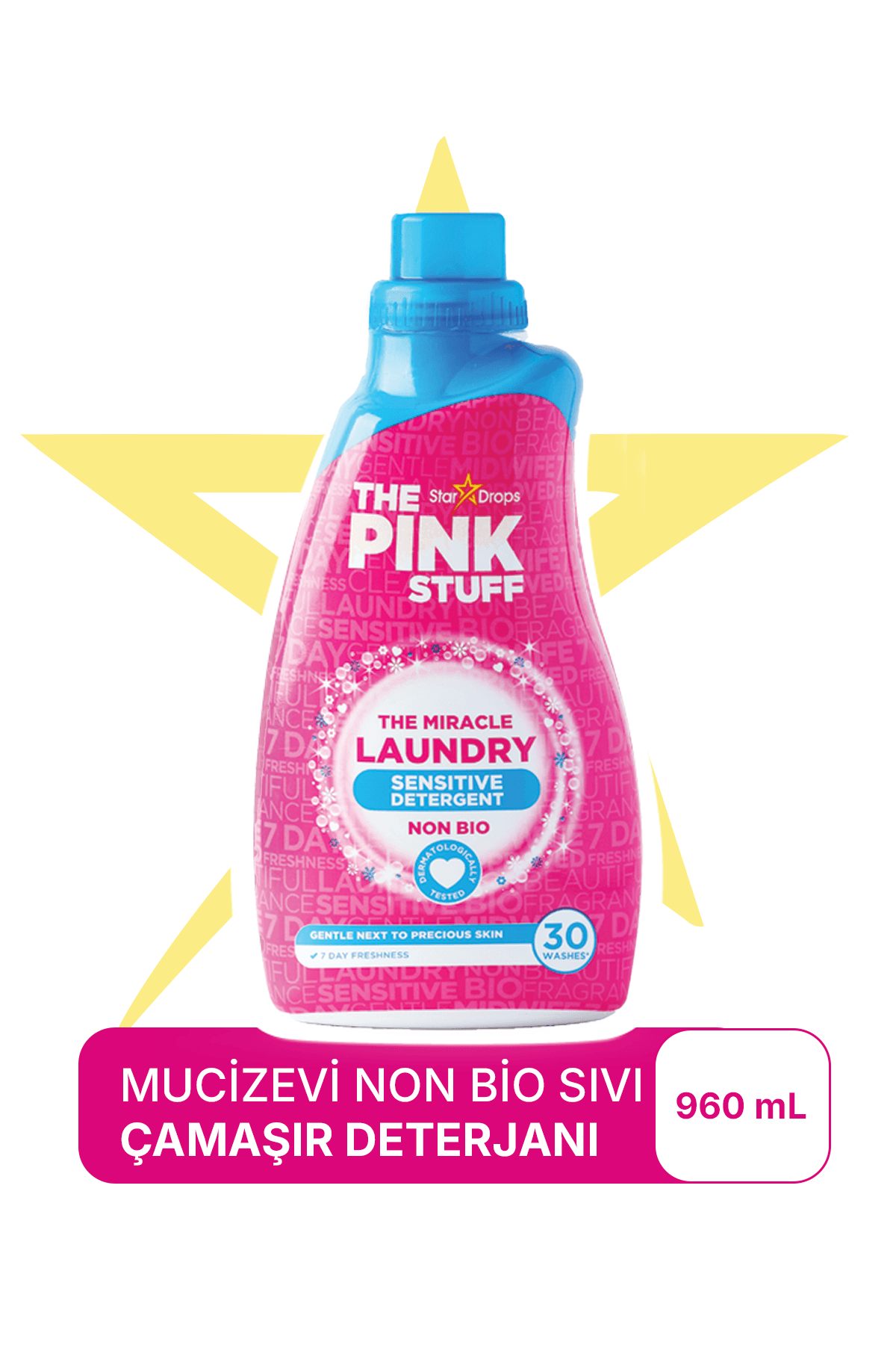 Mucizevi Non Bio Sıvı Çamaşır Yıkama Deterjanı 960 Ml
