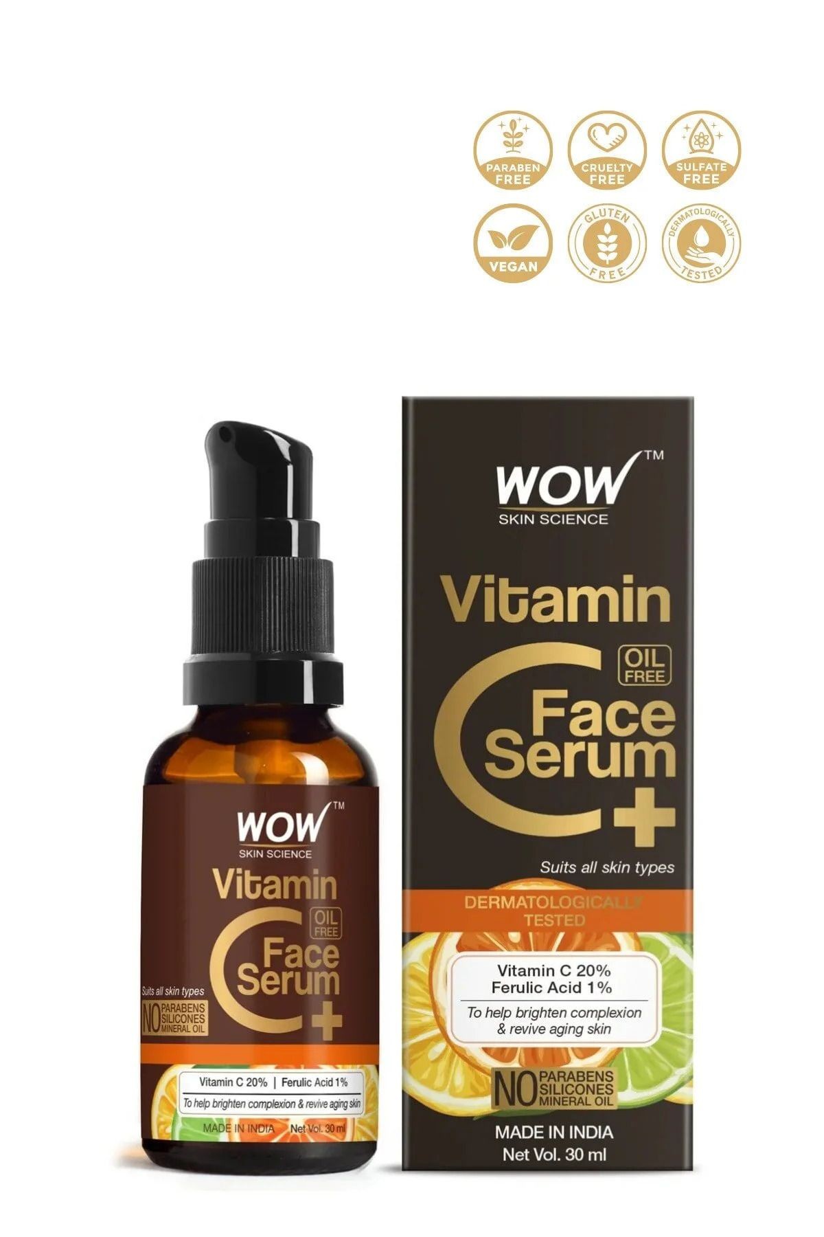 C Vitamini+(plus) Cilt Serumu-c Vitamini Ferulik Asit Aydınlatıcı Cilt Onarımı 30ml