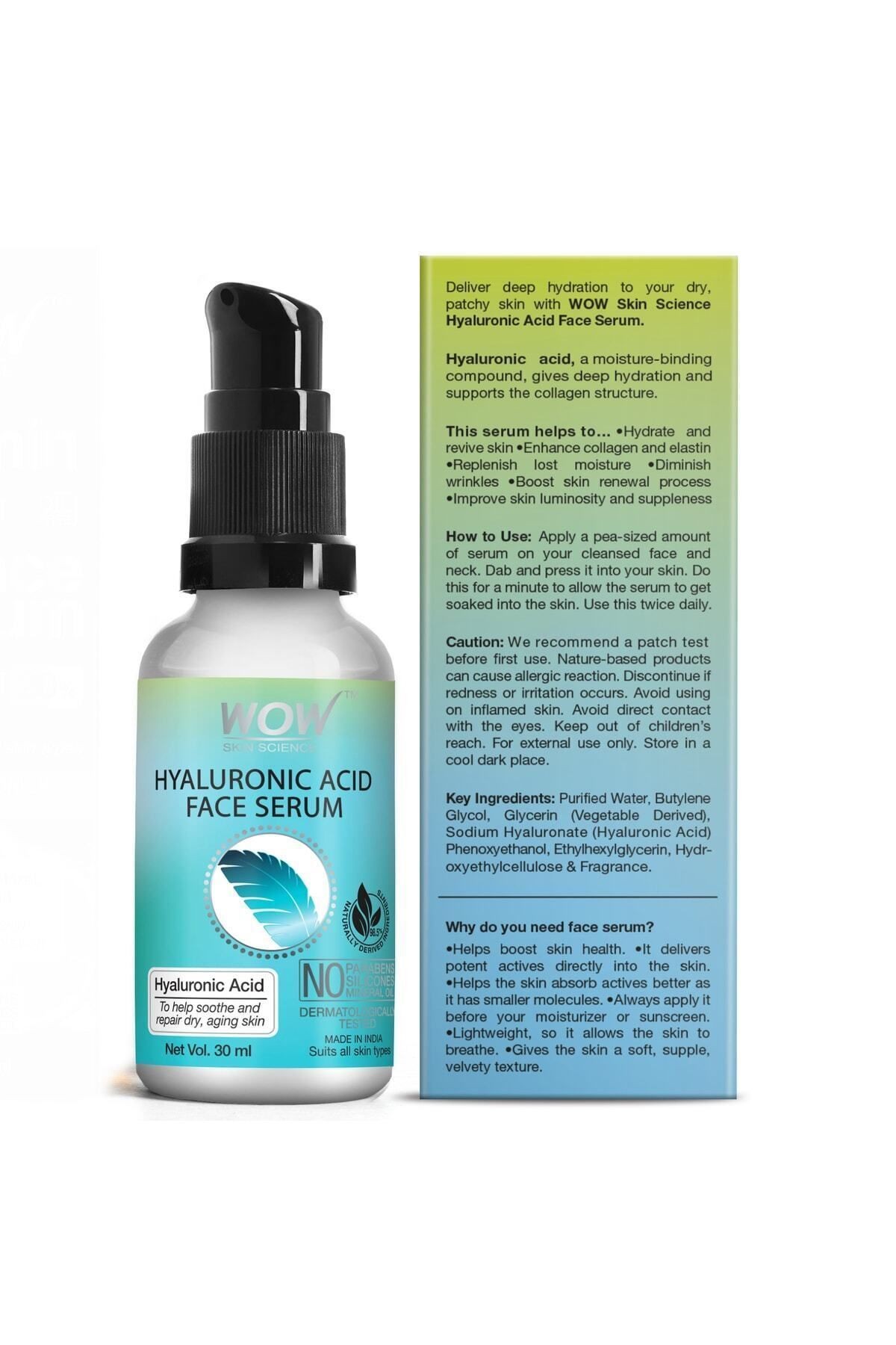 Hyaluronik Asit Nemlendirici Yüz Serumu %98,5 Doğal Içerik -kuru Ciltleri Yatıştırıcı Ve Onarıcı30ml