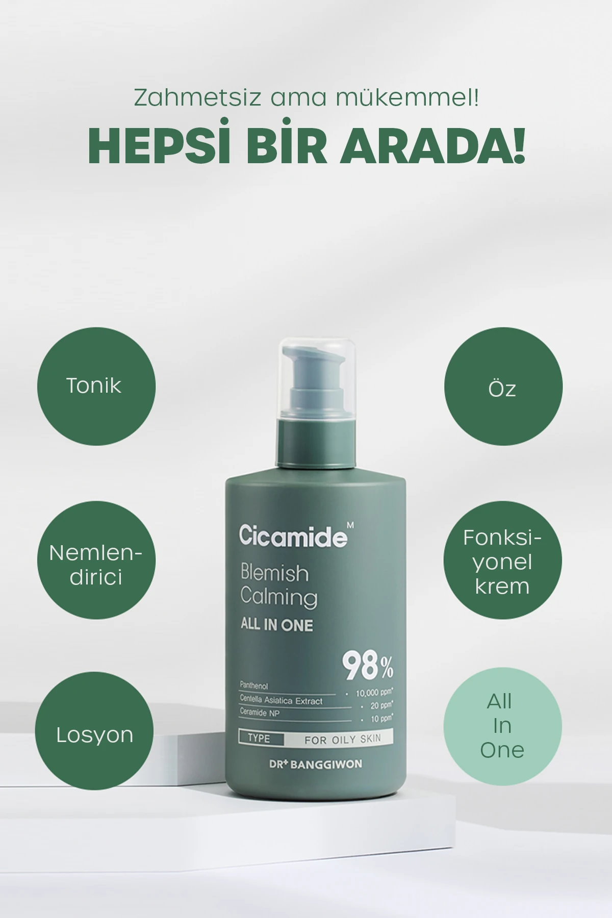 Cicamide Leke Karşıtı Krem, Nemlendirici, Aydınlatıcı, Gün Boyu Etkili, Erkeklere Özel, 300 Ml