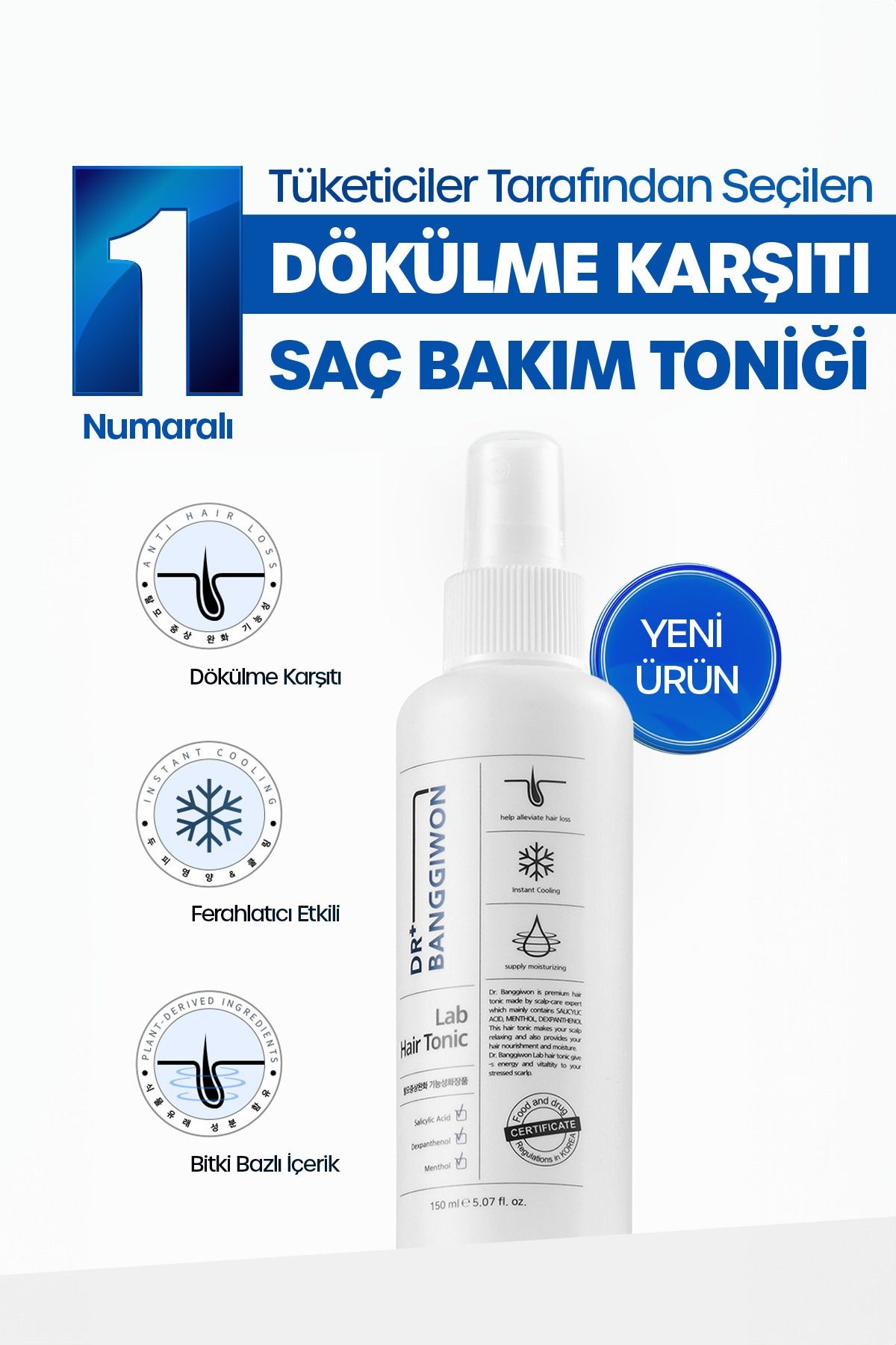 Lab Saç Dökülme Karşıtı Tonik, Anti Hair Loss Tonic 150 Ml