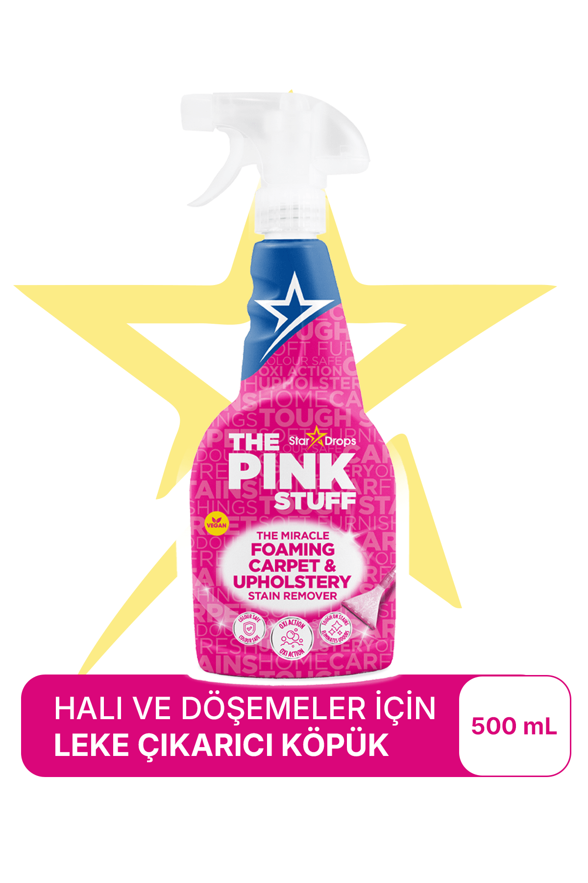 Mucizevi Köpüklü Halı Koltuk & Döşeme Leke Çıkarıcı Vegan 500ml