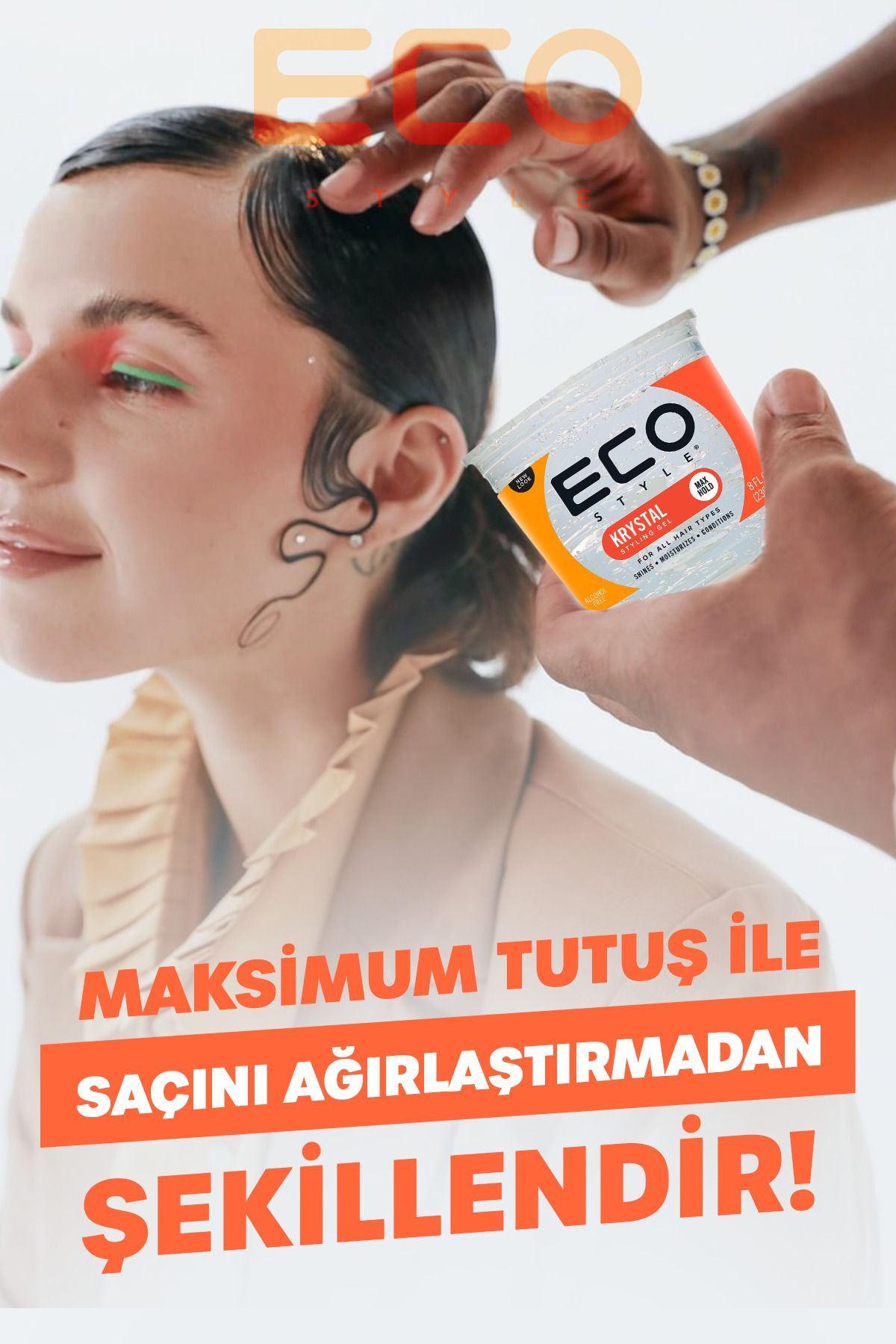 Kristal Uv Işın Koruması Saç Jölesi 3x236 Ml Krystal Styling Gel