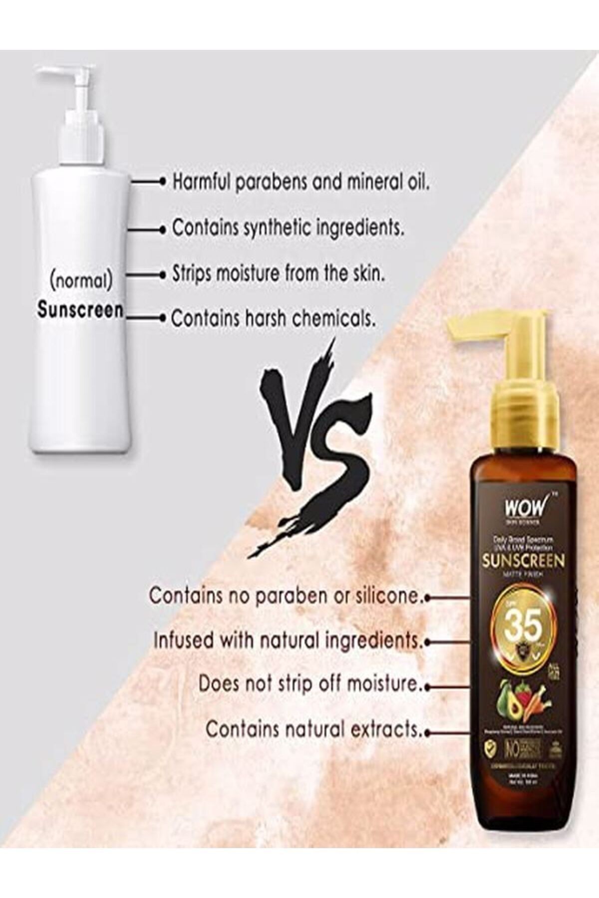 Güneş Kremi Su Bazlı Spf 35 Pa++ Yüksek Mat Koruma-(makyaj Altına Uygundur, Su Geçirmez)100ml