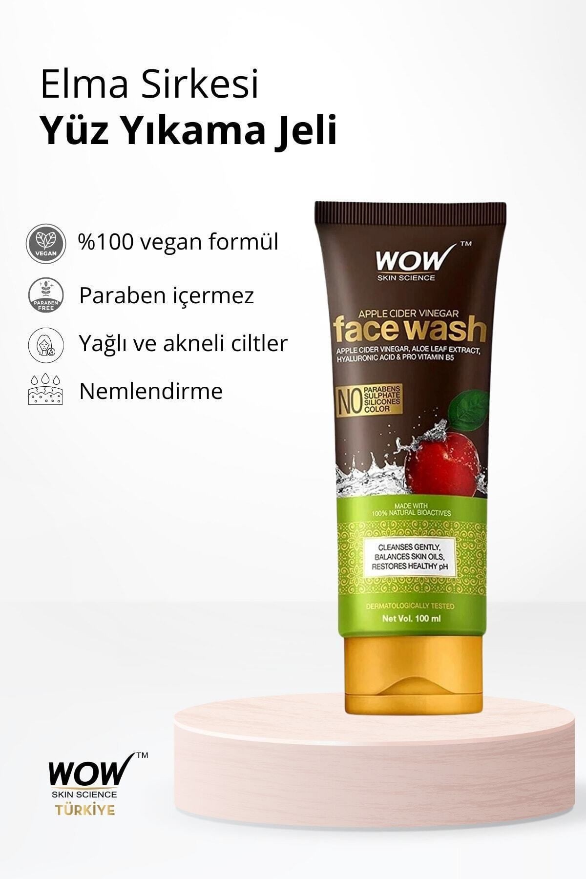 Elma Sirkesi Yüz Yıkama Jeli-%97,4 Doğal Içerik-ecocert Sertifikalı %100 Saf Elma Sirkesi 100ml